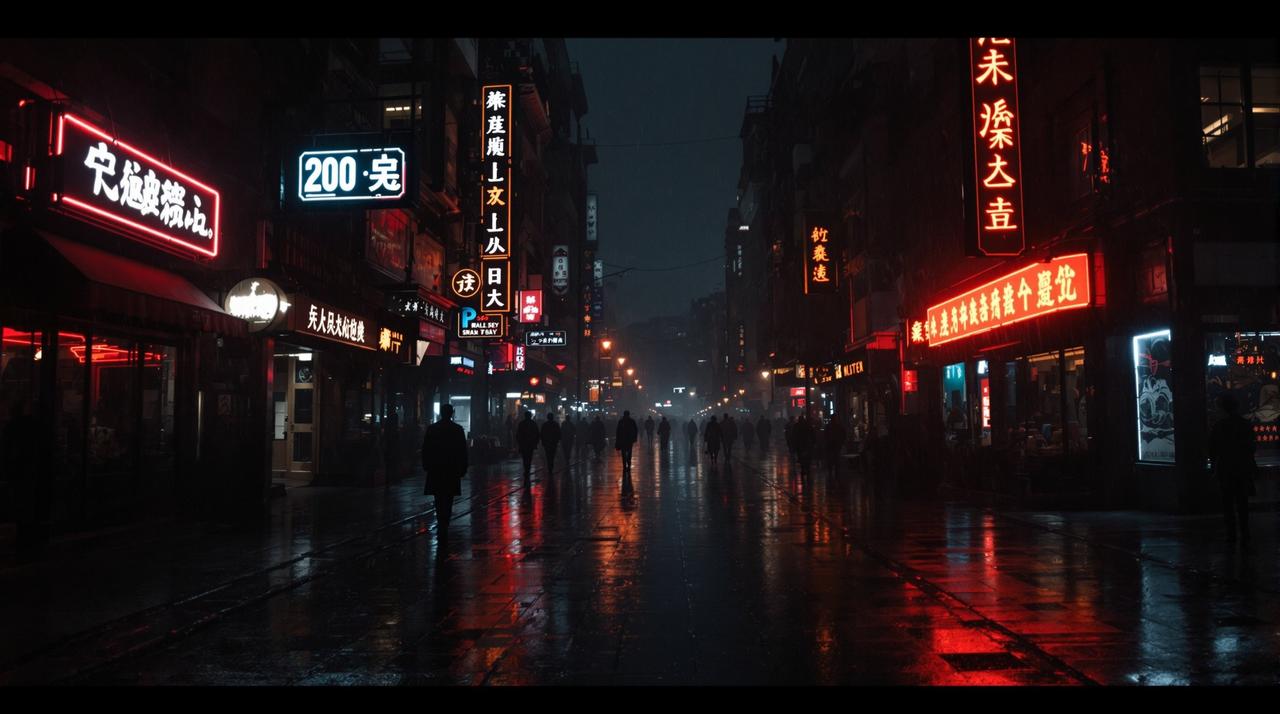 八一影院推荐影片《霓虹夜行》海报背景